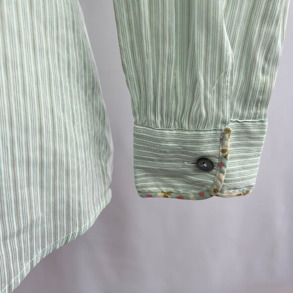 Max Mara country boho chic western blouse - silk made in Italy women's small S - Picture 9 of 11